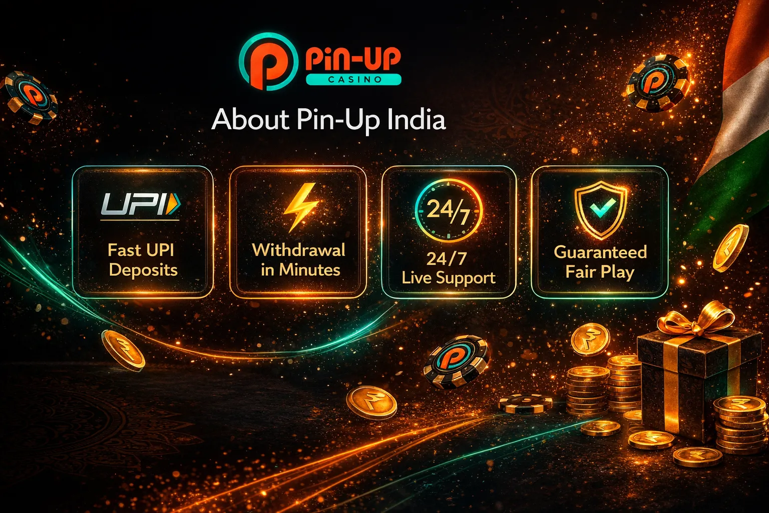 About Pin Up Casino India — 10,000+ games and 50,000+ daily betting events