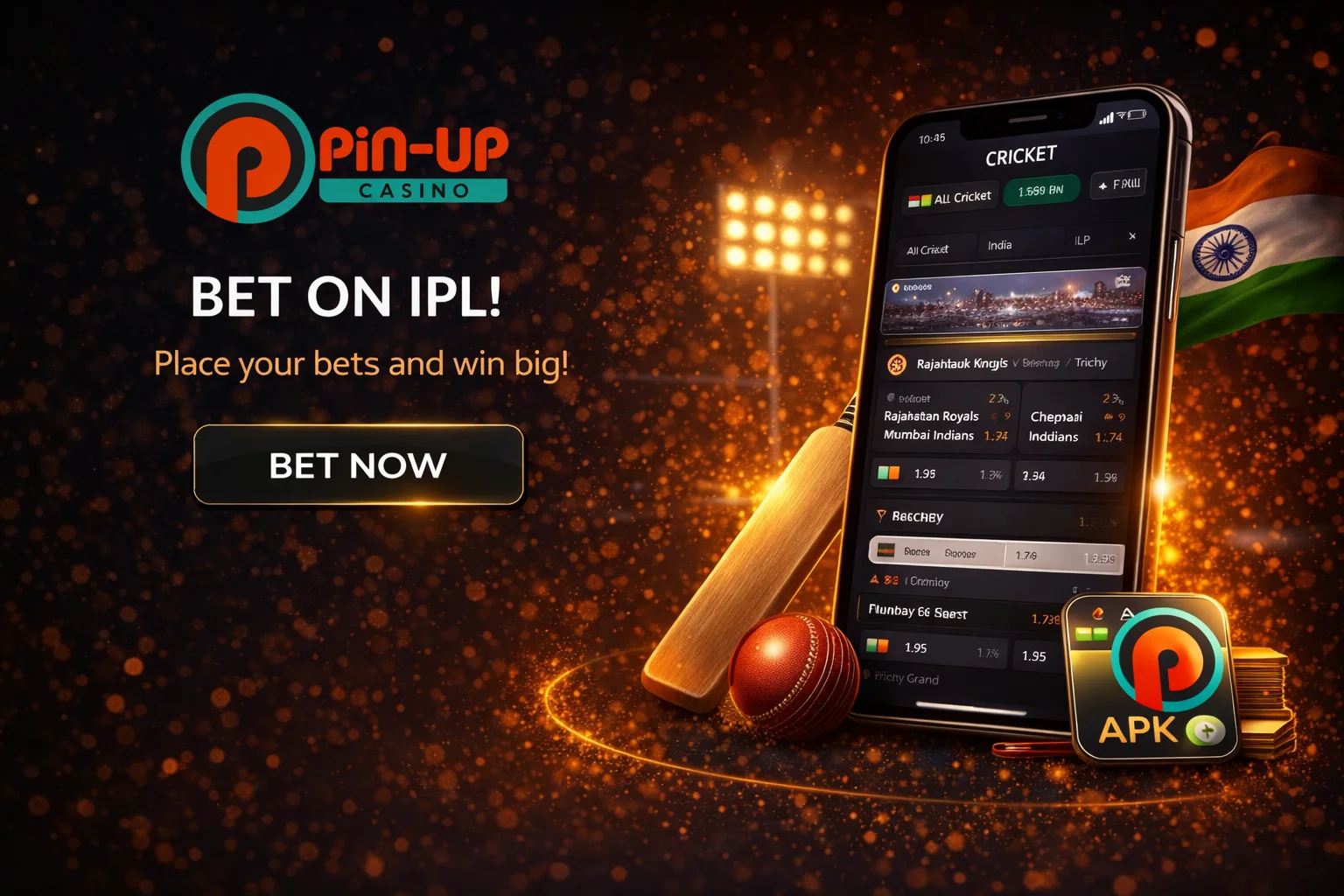 Pin Up Betting India — cricket, IPL, kabaddi and 40+ sports